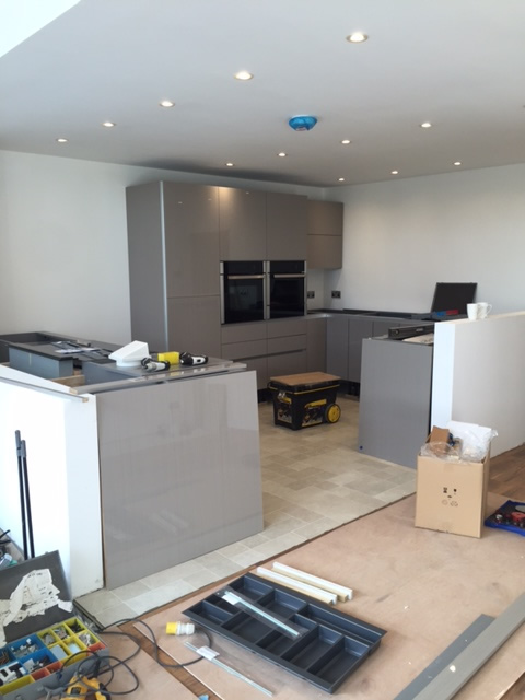 Templating Granite Worktops 1