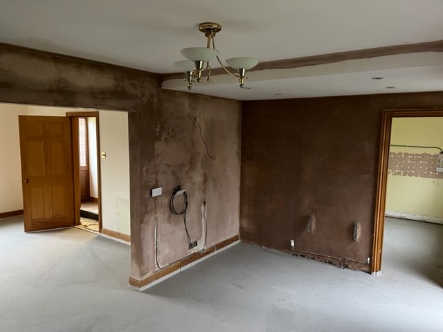 PLASTERED AND FLOOR SCREEDED