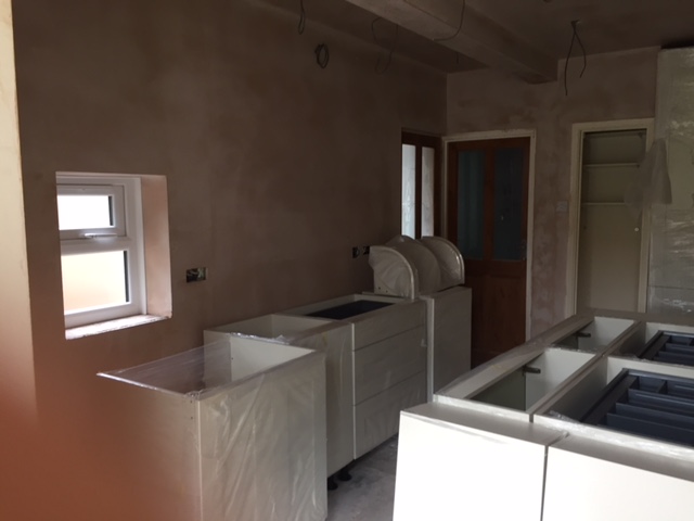 Delivered kitchen ready to fit