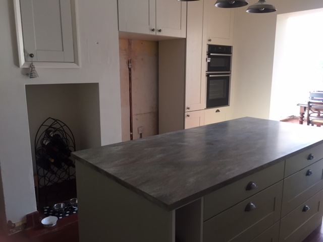 Corian tops fitted