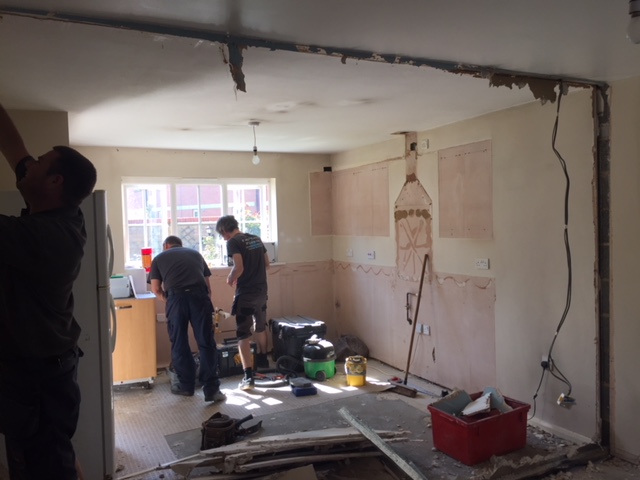 Walls Out, Kitchen Out, Ready For Fitting