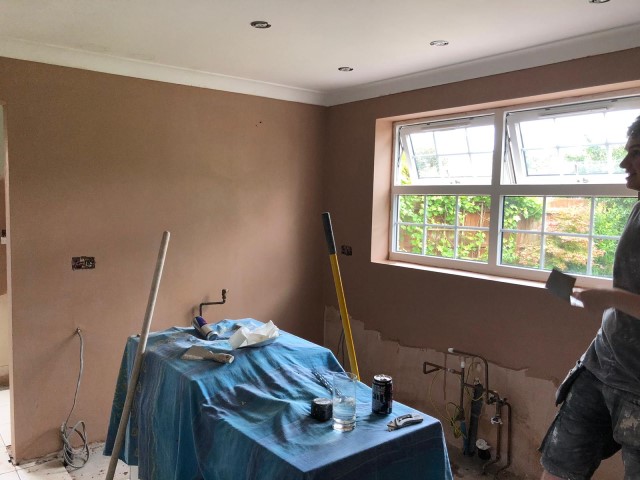 KITCHEN OUT PLASTERING DONE