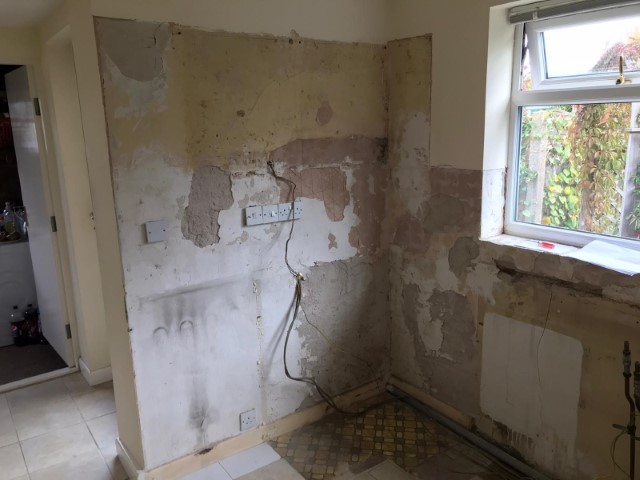 OLD KITCHEN TAKEN OUT