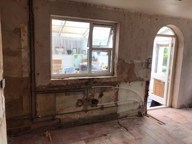 OLD KITCHEN TAKEN OUT