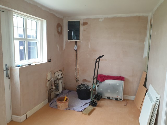 PLASTERED AND PAINTED