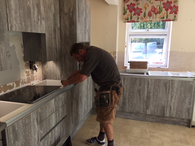Kitchen Fitted Awaiting Granite Tops + Tiling
